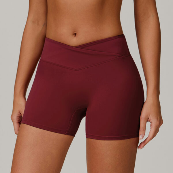 Custom V Shape Sports Shorts Manufacturer | Women Outdoor Hip Lift Scrunch Butt Shorts Supplier - Image 4
