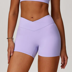 Custom V Shape Sports Shorts Manufacturer | Women Outdoor Hip Lift Scrunch Butt Shorts Supplier