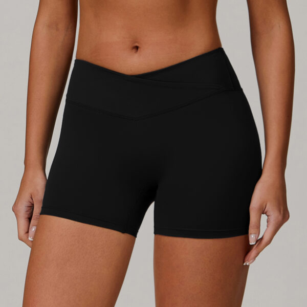 Custom V Shape Sports Shorts Manufacturer | Women Outdoor Hip Lift Scrunch Butt Shorts Supplier - Image 5