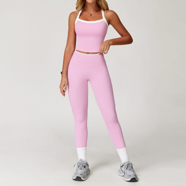 Custom Women Butt Lift Workout Fitness Active Wear 2 Piece Compression Yoga Sports Clothes Sets - Image 2