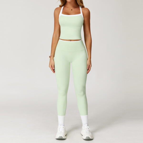 Custom Women Butt Lift Workout Fitness Active Wear 2 Piece Compression Yoga Sports Clothes Sets - Image 5
