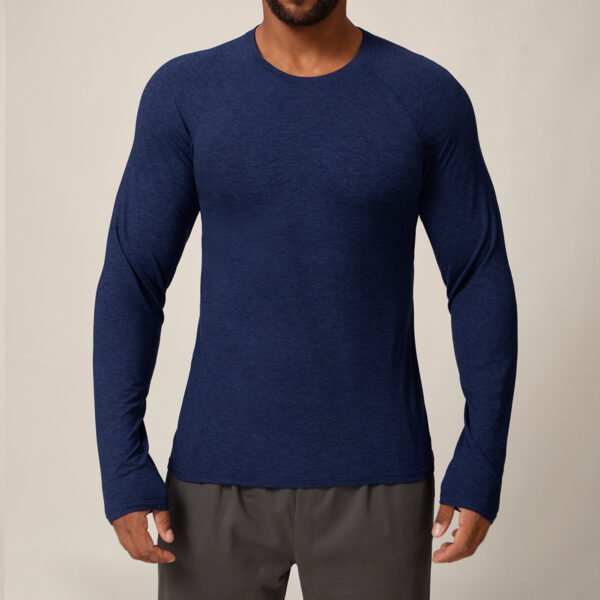 Gym T-shirt long sleeve t shirt Manufacturers | Custom Slim Fit Eco-friendly clothing Polyester/Spandex Workout T-Shirts Manufacturer - Image 3