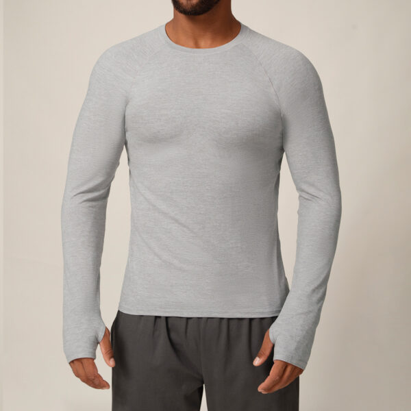 Gym T-shirt long sleeve t shirt Manufacturers | Custom Slim Fit Eco-friendly clothing Polyester/Spandex Workout T-Shirts Manufacturer - Image 4