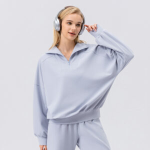 Oversize Half Zip Sweatshirts Manufacturer | Heavy Weight French Terry sweatshirts Factory
