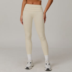 Wholesale Nylon Yoga Pants Manufacturer | Bonded High Rise Compressive Gym Leggings Factory