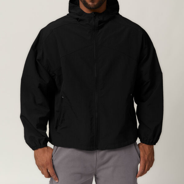 Windproof Water-Resistant Hooded Outdoor Jacket for Hiking, Camping, City Walking - Image 3